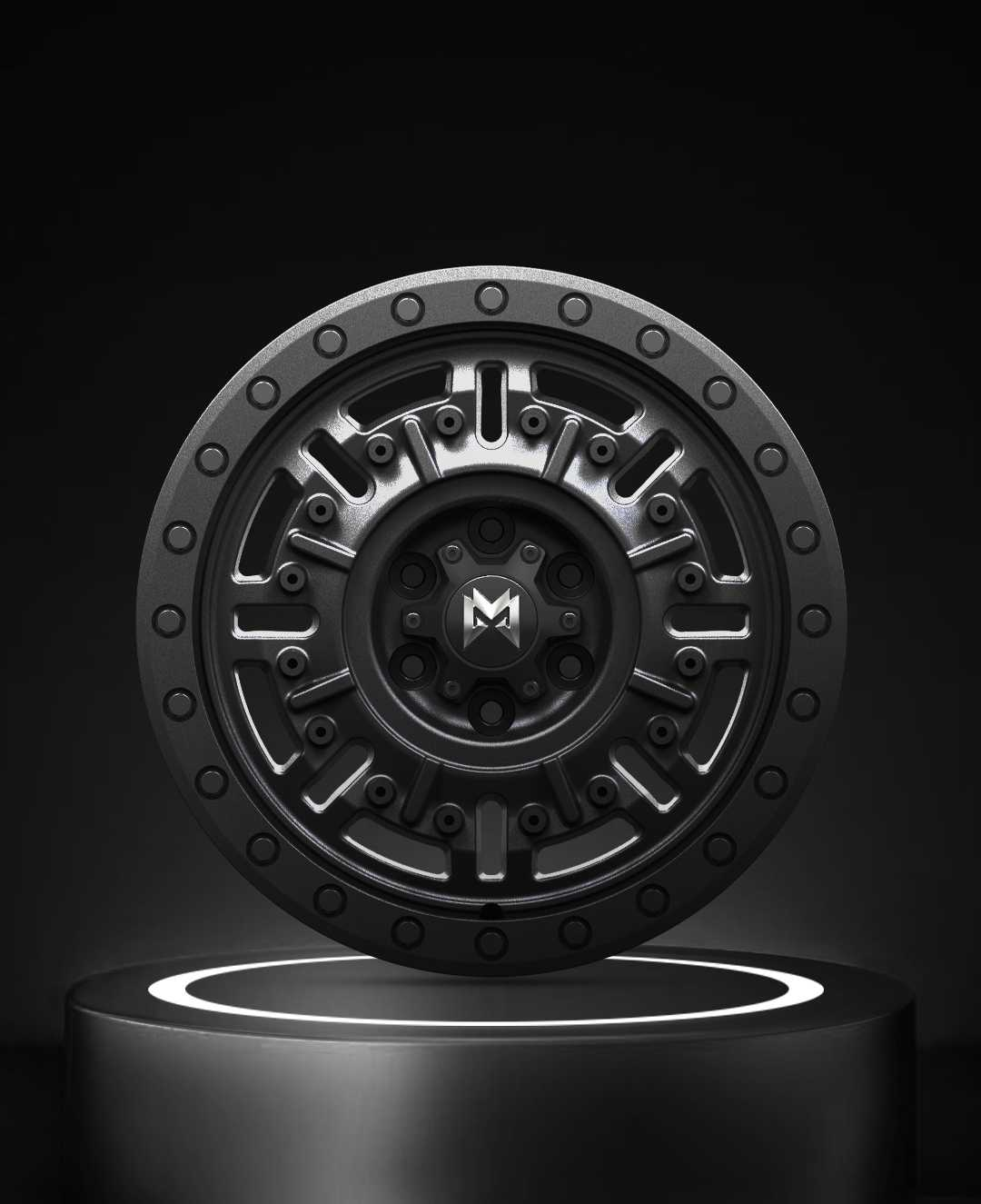 Forged aluminum alloy wheel hub-modified style 7 (frosted black)