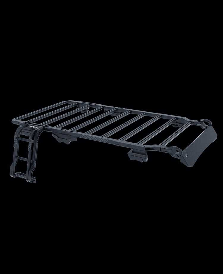 Climbing ladder kit for modified car top platform